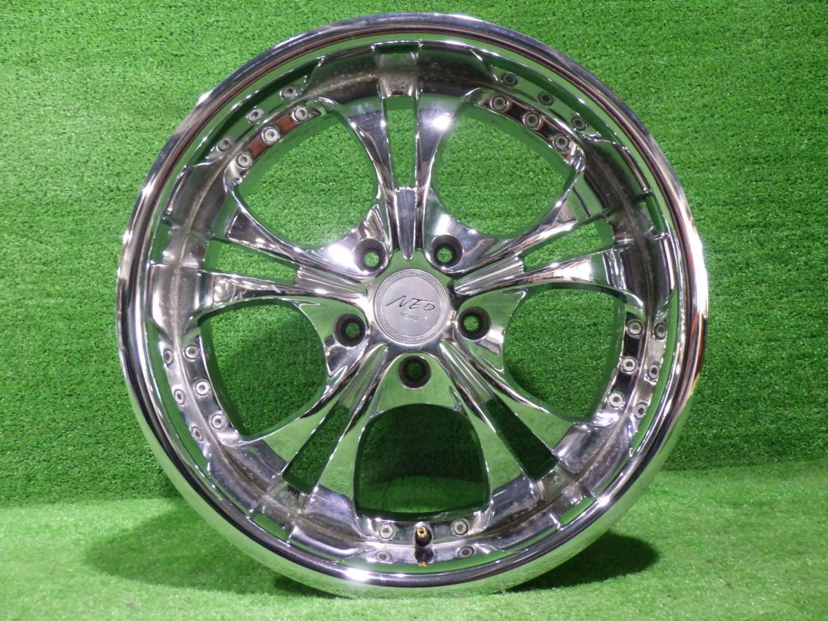 中古 18インチ 18×8J 5穴 NEO ROAD 社外 アルミホイール 4本セット 