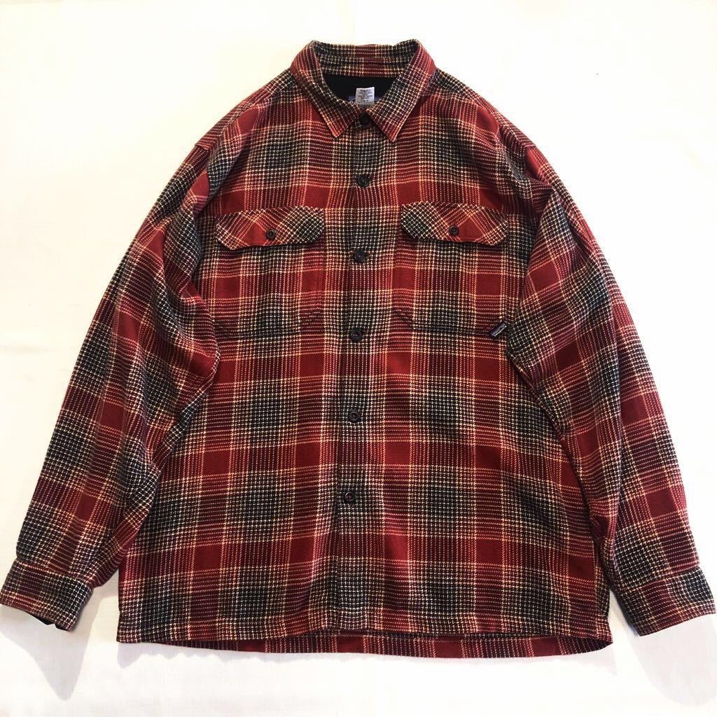 良好♪オンブレチェック Patagonia オーガニックコットン ネルシャツ S 