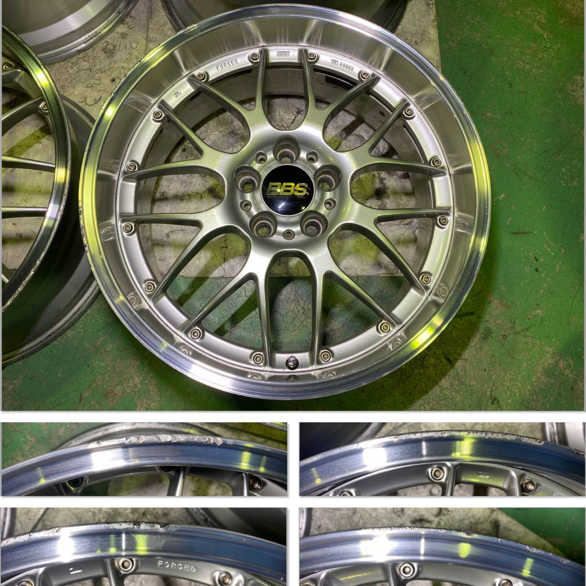 軽量 鍛造 BBS RS-GT RSGT 19インチ 希少サイズ RS922H 8.5J +15 