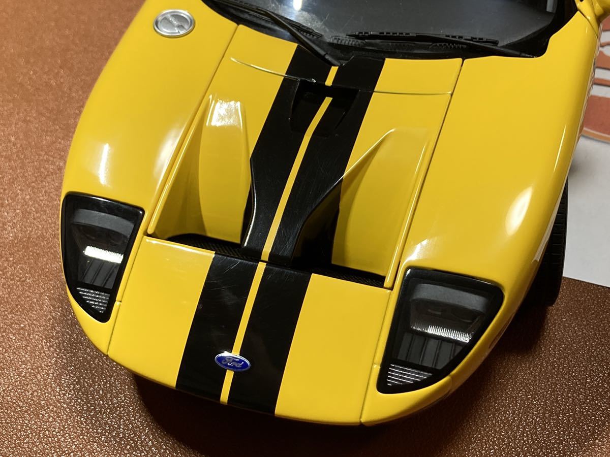 未展示品オートアート1/18フォードGT 2004 イエロー/ブラックストライプ 1⁄18 GT 0 オートアート 訳あり Ford フォードGT 2004｜Yahoo!フリマ（