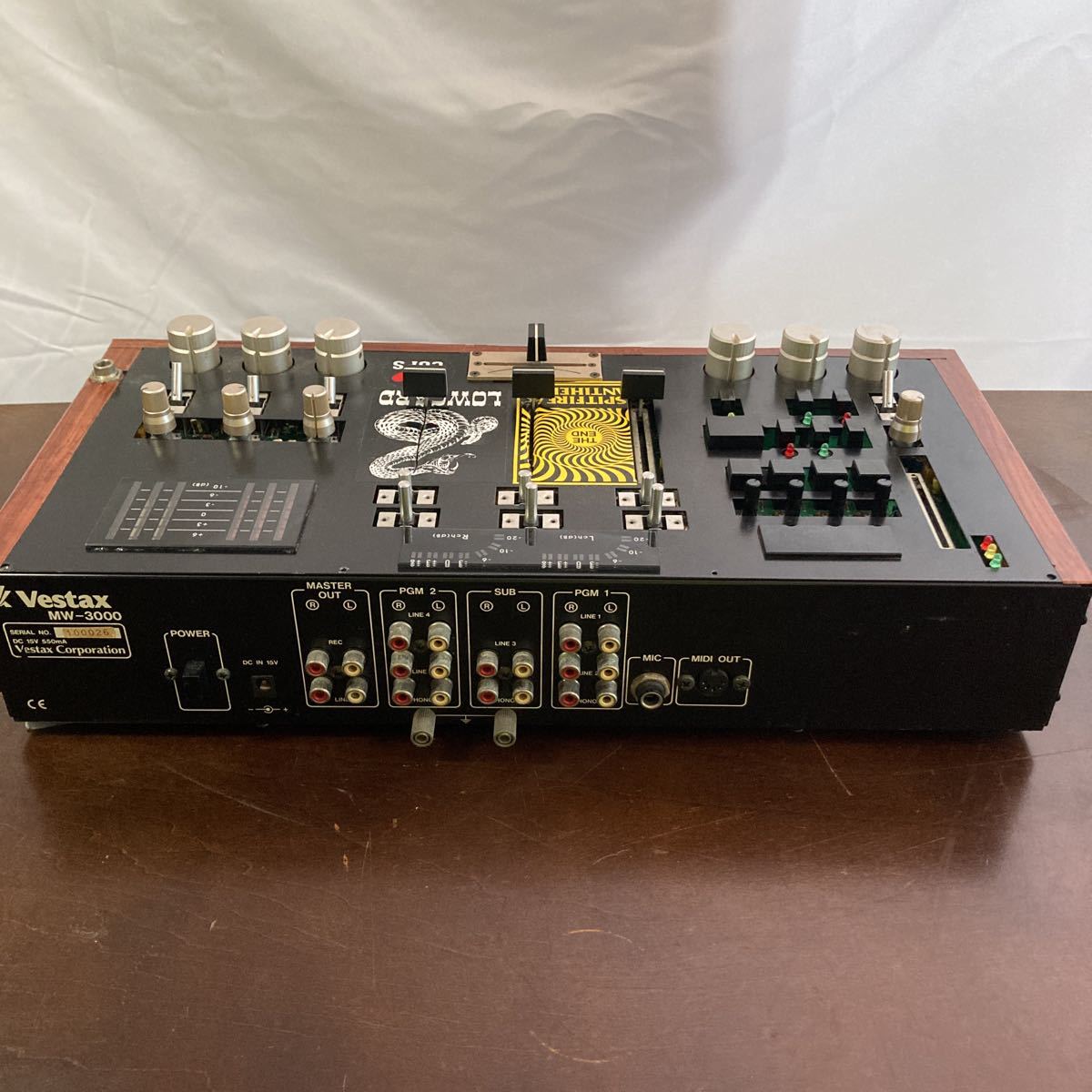 MW-3000 Vestax ベスタクス ミキサー 1227-129 - 動作品 DJミキサー E1