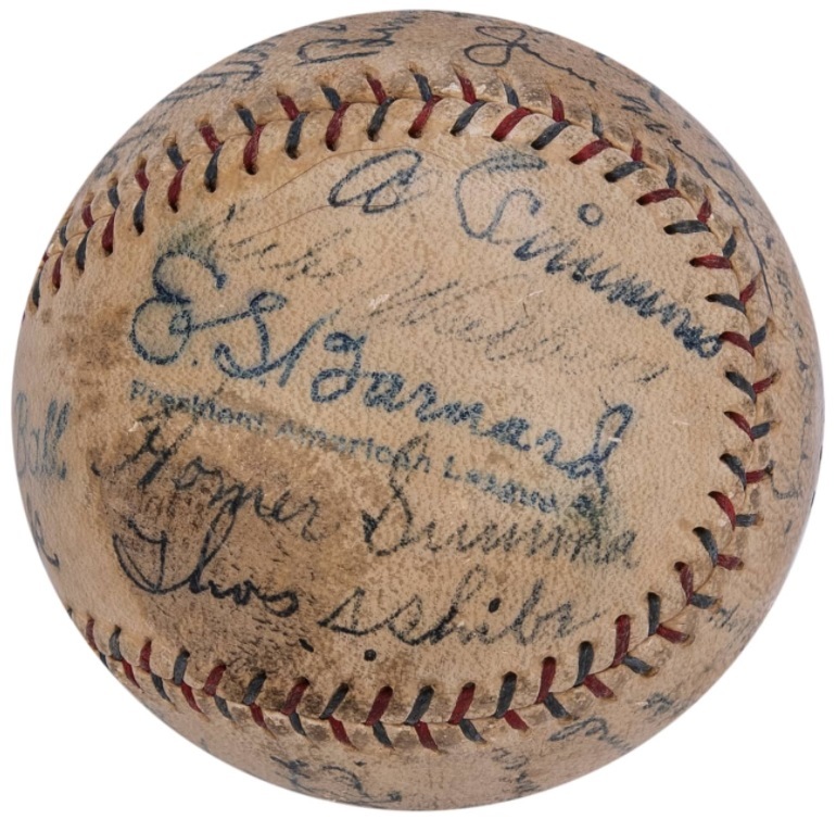 7】PSA/DNA鑑定書付き！ベーブ・ルース（Babe Ruth）直筆サインボール
