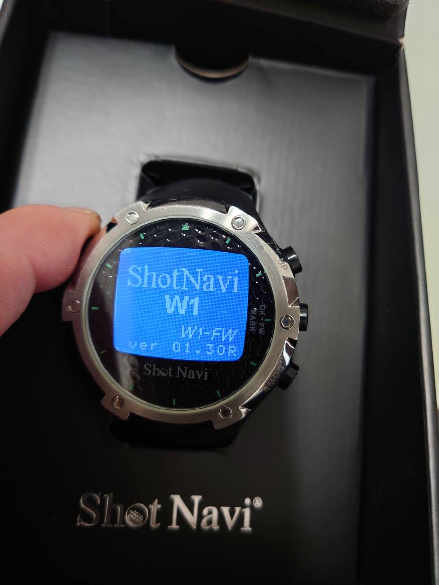 ☆中古品☆ SHOT NAVI W1-FW 腕時計 ゴルフ GPS ショットナビ ゴルフ