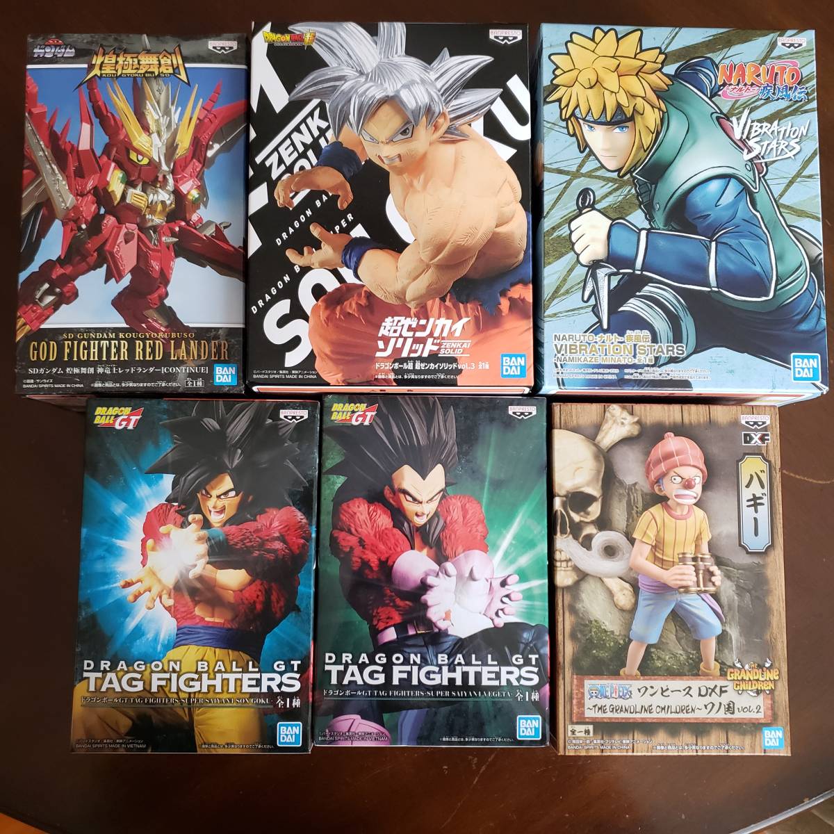 ドラゴンボール ナルト ワンピース ガンダム プライズフィギュア ６点セット 孫悟空 ベジータ 波風ミナト バギー ドラゴンボール 売買されたオークション情報 Yahooの商品情報をアーカイブ公開 オークファン Aucfan Com