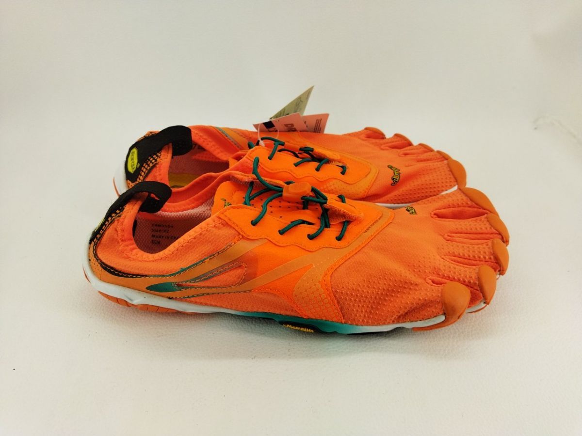 美品】vibram 14M3504 BIKILA EVO ORANGE/BLACK サイズ42 ファイブ 
