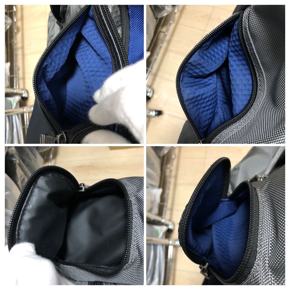 美品】TUMI】トゥミ ノックス リュックサック ネイビー×グレー 22681 