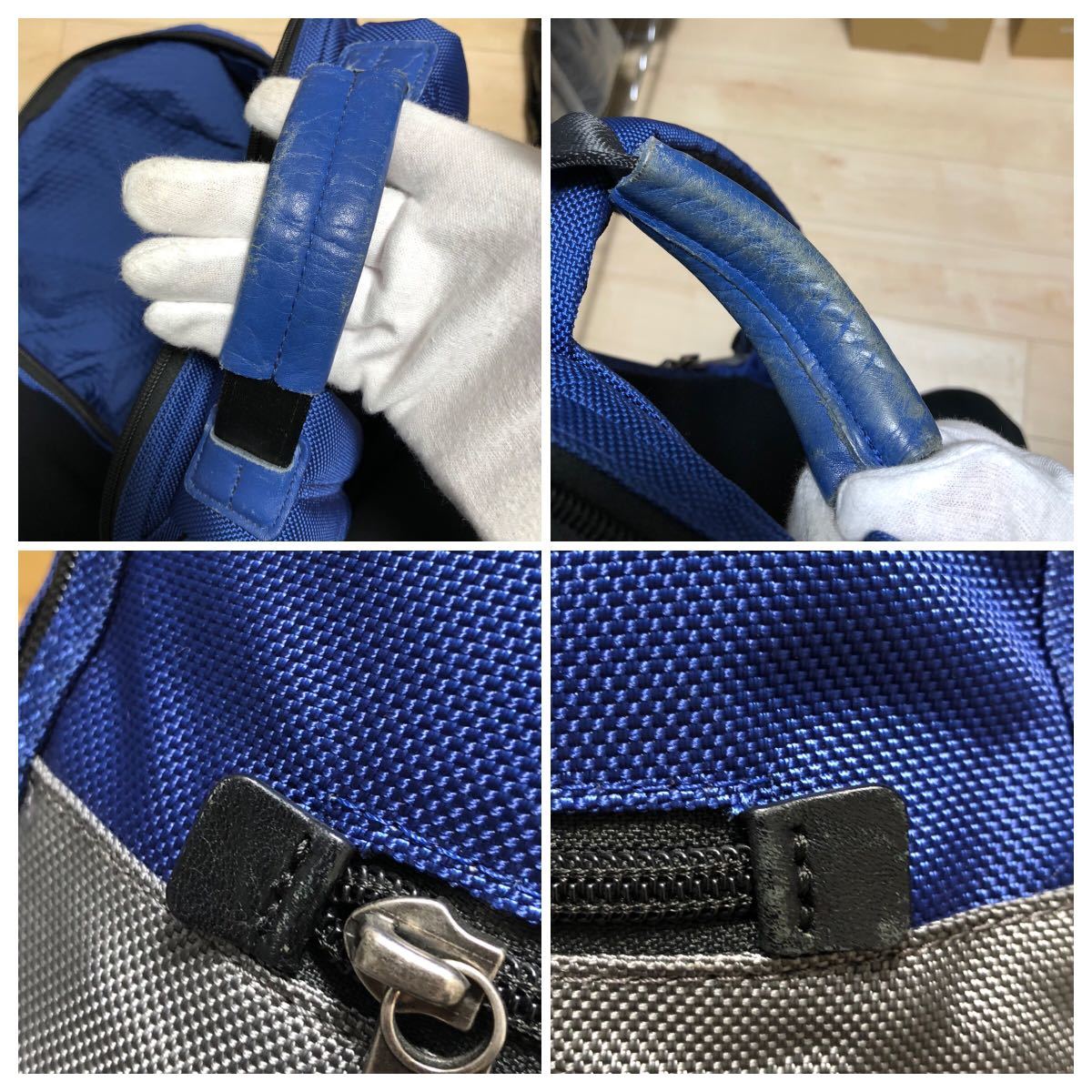 美品】TUMI】トゥミ ノックス リュックサック ネイビー×グレー 22681 
