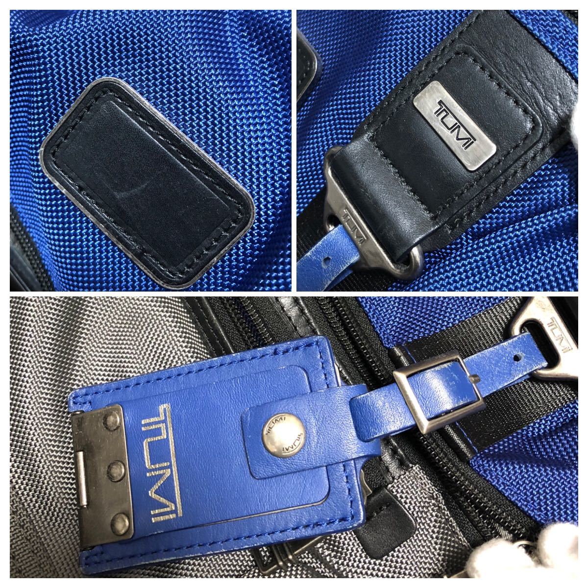 美品】TUMI】トゥミ ノックス リュックサック ネイビー×グレー 22681 
