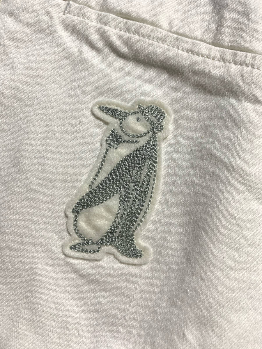 良品】Papa+ 6パパスプラス デニムジャケット ワッペン 白 M 美品【最 