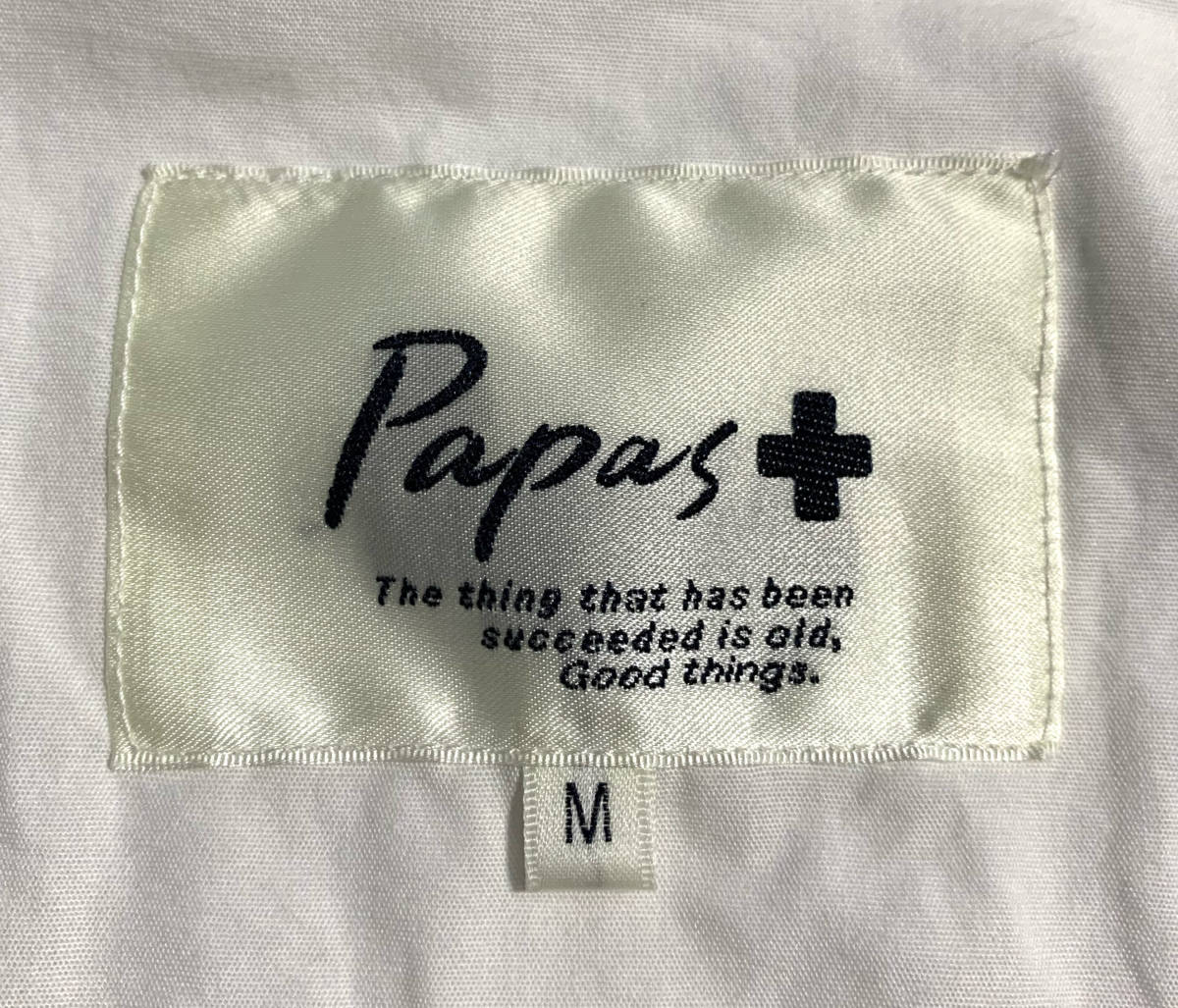 良品】Papa+ 6パパスプラス デニムジャケット ワッペン 白 M 美品【最 