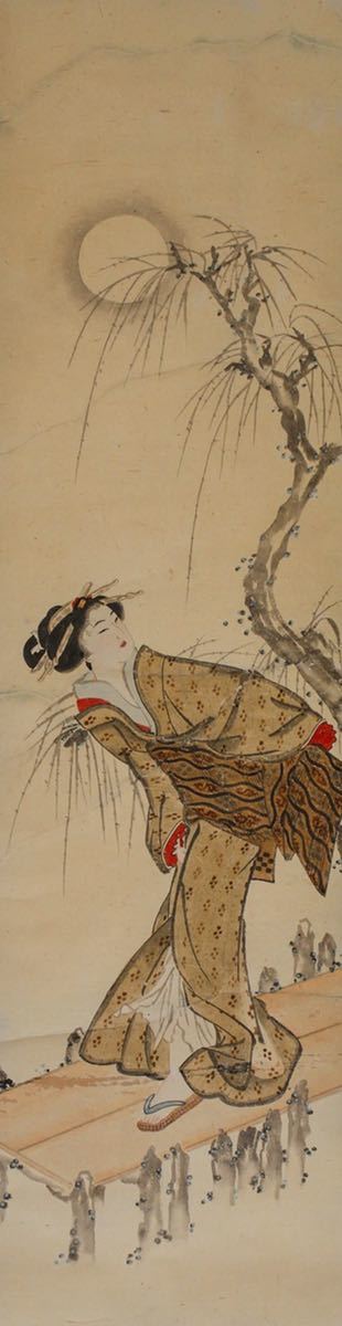 文化遺産オンライン 肉筆画／10分でわかるアート 版画花下美人図〈石川