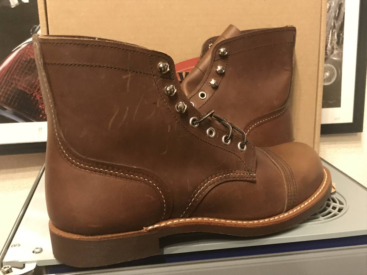 REDWING LINEMAN レッドウイングラインマンブーツブラックスウェード8 