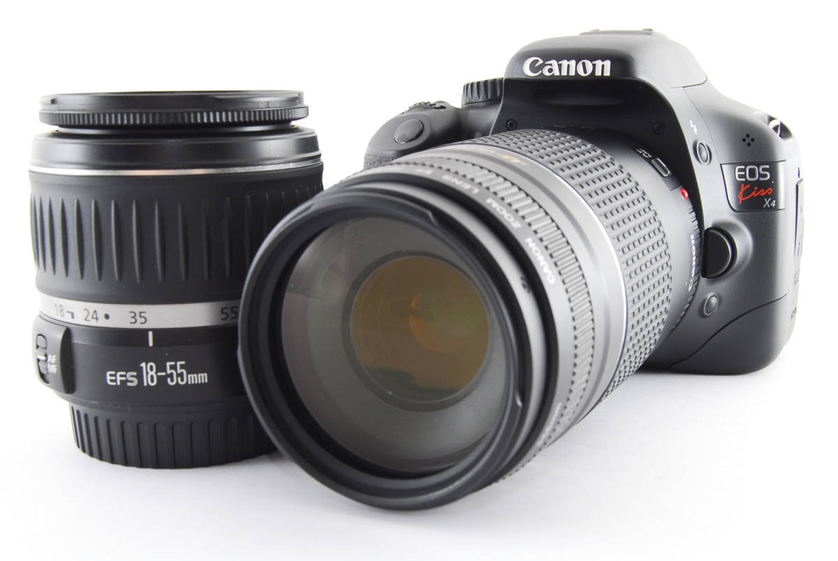 ★美品/シャッター数3663回★ Canon キャノン EOS kiss X4 超望遠 Wレンズセット カメラバッグ・SDカード付き #6635 EOS Canon ボディ - Yahoo!オークション s数950回