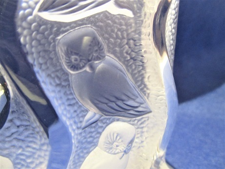 LALIQUE ラリック クリスタル フクロウ 置き時計 オブジェ 置物 難有り