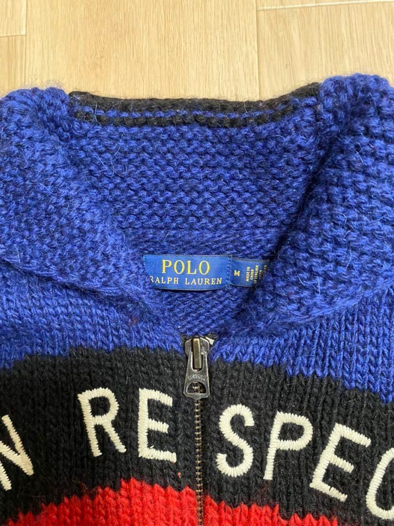 POLO RALPH LAUREN ラルフローレン　カウチン　ニット 90's Polo Sports by Ralph Lauren Cowichan Sweater M / ポロスポーツ