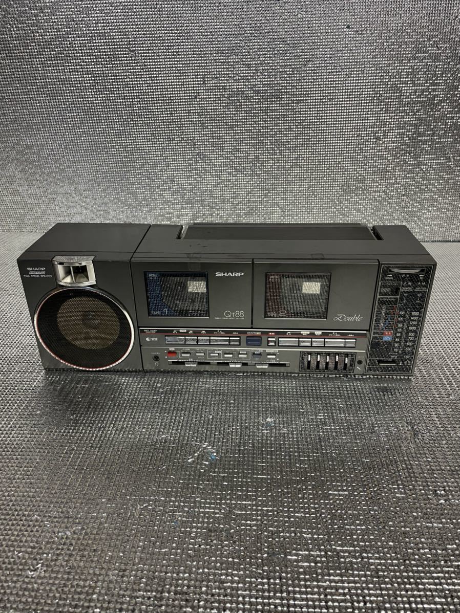 ジャンク品 SHARP 昭和レトロ ラジカセ テーブルコンポーネント