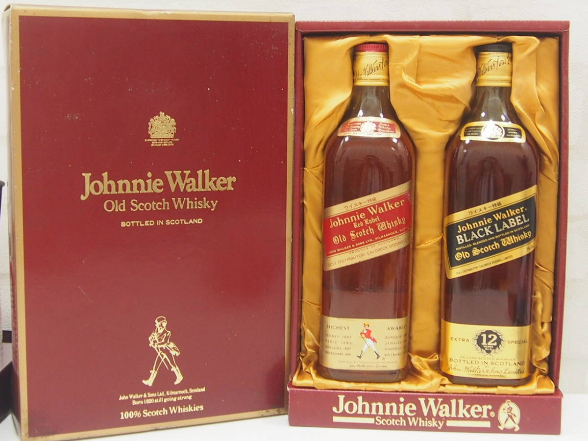  D Jhonnie Walker ジョニーウォーカー Red&Black Label 2本セット 750ml 43度(スコッチ)｜売買されたオークション情報、yahooの商品情報をアーカイブ公開 - オークファン スコッチ
