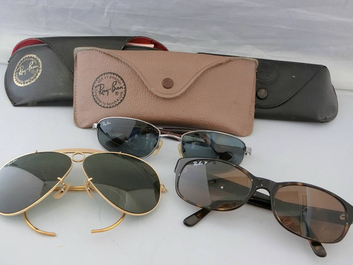 3点セット】Ray-Ban サングラス B&L/RB3225/RB2118 各ケース付き 