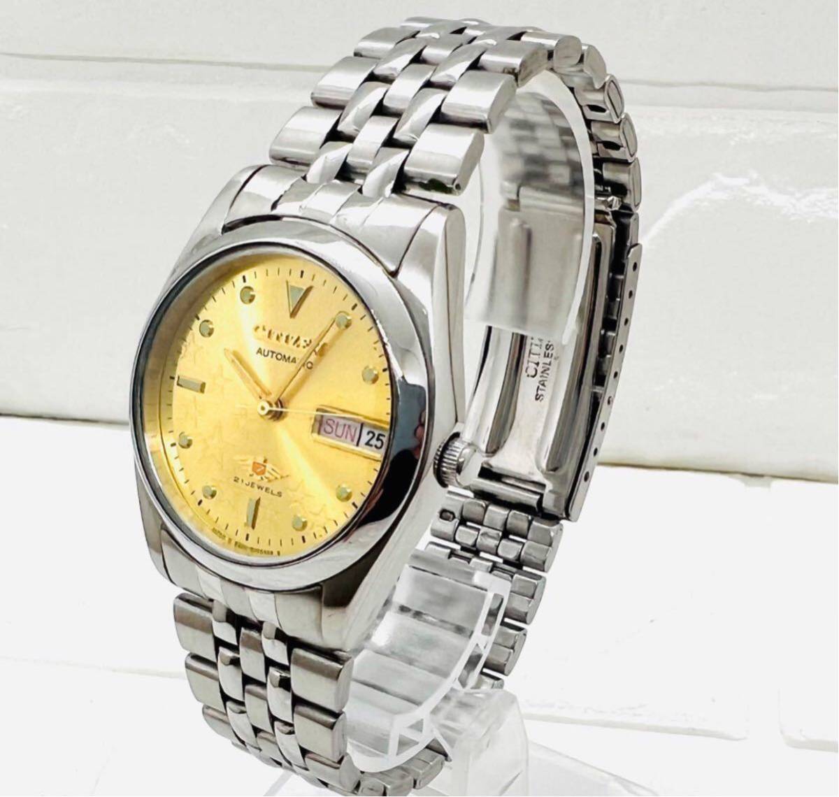 【美品　稼働品】CITIZEN 自動巻き　腕時計　GN-4W-S CITIZEN／シチズン イーグル7 21石 デイデイト 自動巻き 腕時計 メンズ