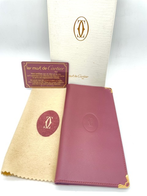 SALE，限定セール Cartier カルティエ マストライン レザー ボルドー ウォレット 二つ折り 長財布 札入れ ゴールド金具 箱付き 20793(財布)｜売買されたオークション情報、yahooの商品情報をアーカイブ公開 - オー 服飾小物