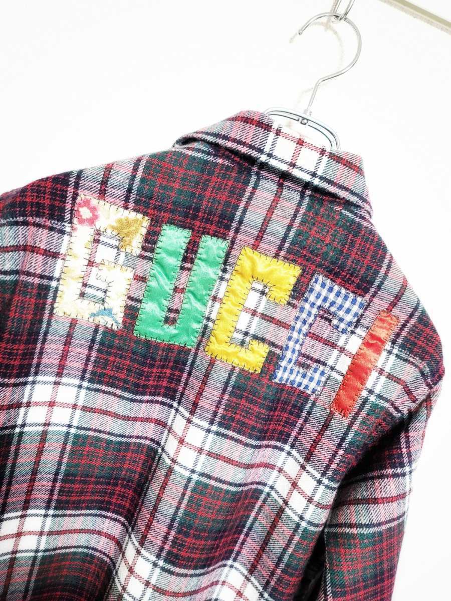 GUCCI 18AW バックエンブロイダリーチェック長袖シャツ グッチ 12万円 