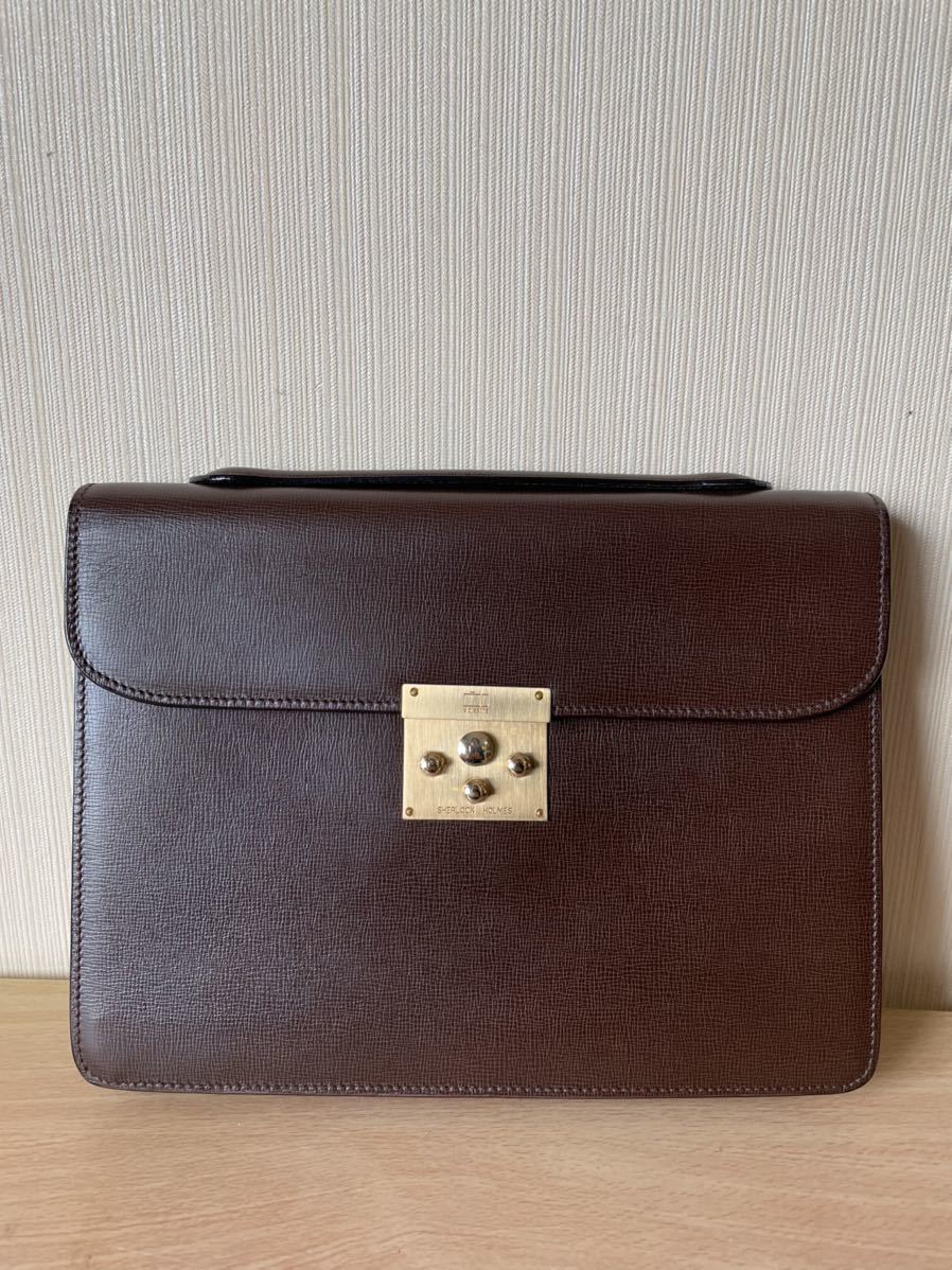 【未使用品】valextra（バレクストラ・ヴァレクストラ） ブリーフケース（シャーロックホームズ）ビジネスバッグ 