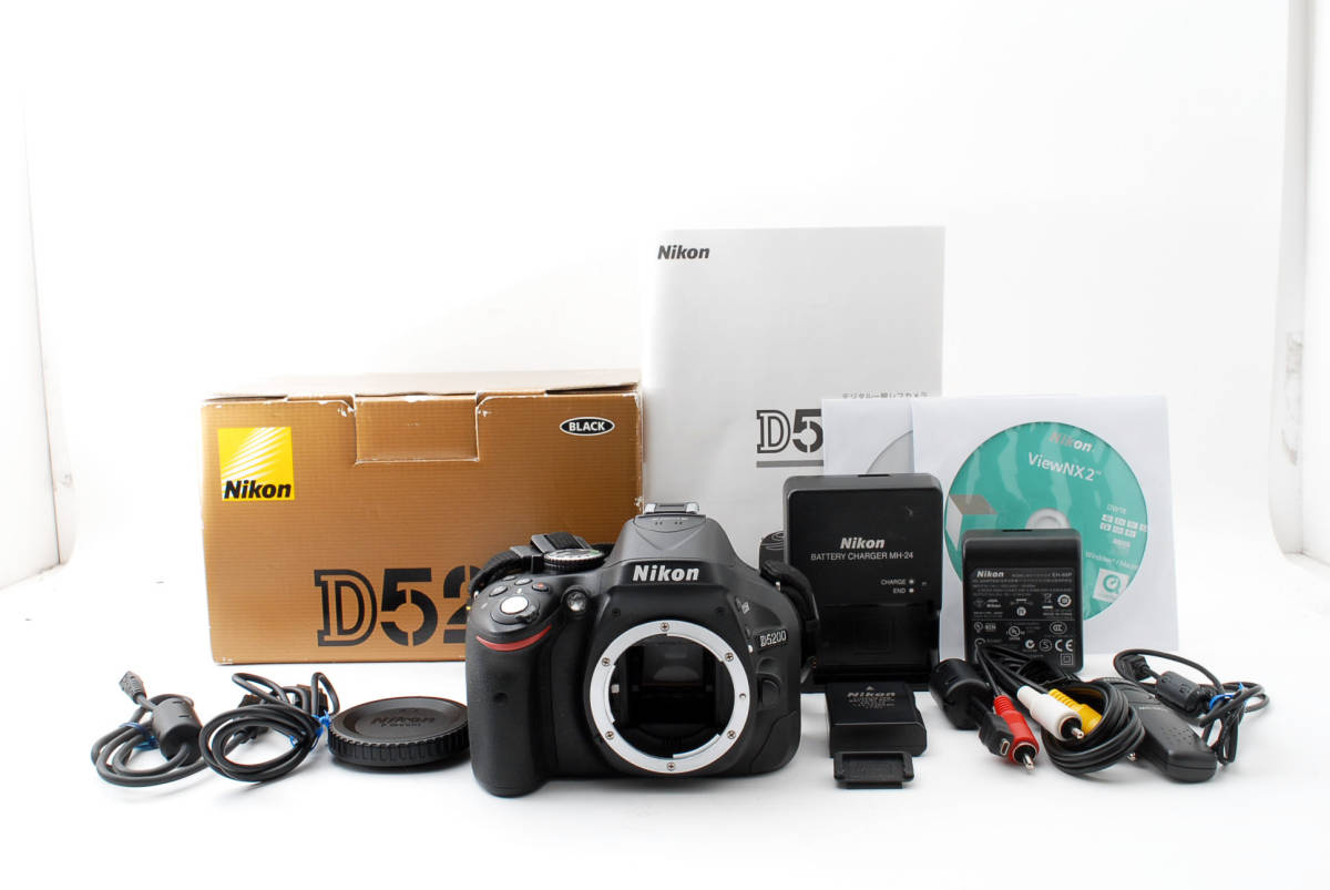 本物保証，送料無料 ニコン デジタル ボディ 箱付き Nikon D5200 24.1MP Digital Camera Black Body MC-DC2 BOX 同様 #956535(ニコン)｜売買されたオークション情報、yahooの商品情報をアーカイブ公開 - オークファン ニコン