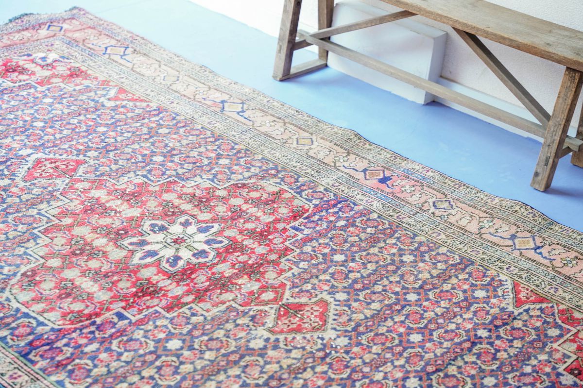 ラグカーペット絨毯ヴィンテージトルコペルシャ絨毯アラビア手織り