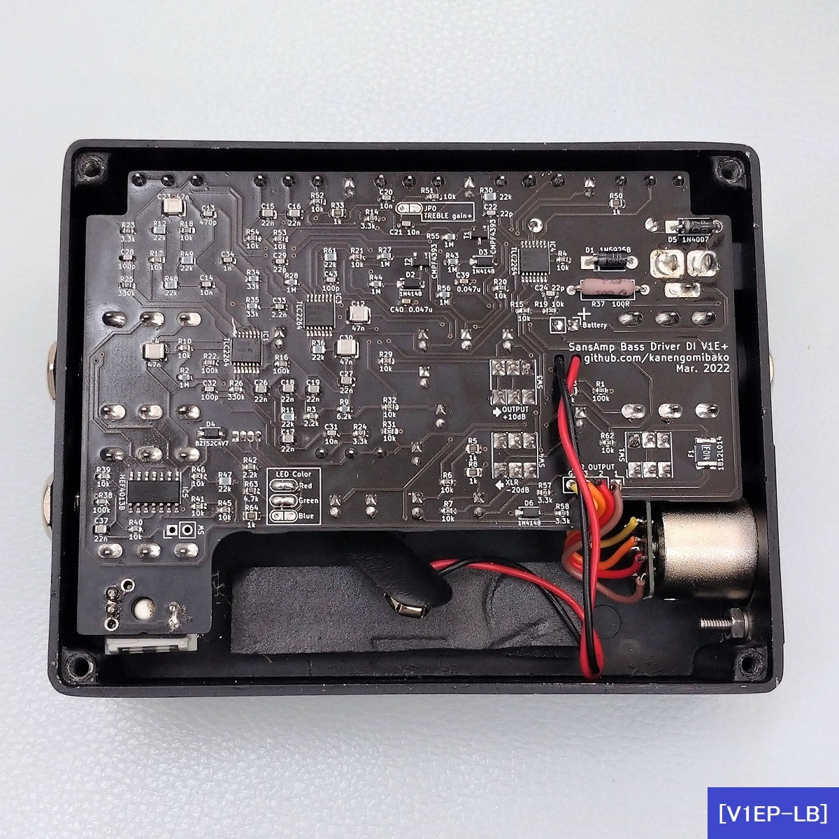 自作エフェクター SansAmp Bass Driver DI V1 初期型 クローン [V1EP