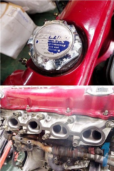 PS13 シルビア SR20DET エンジン本体 赤ヘッド 焼き付き無し ハーネス