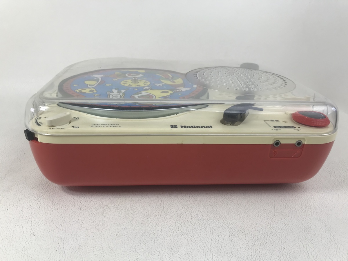 ほぼ未使用？】National SG-503N ポータブルレコードプレーヤー 