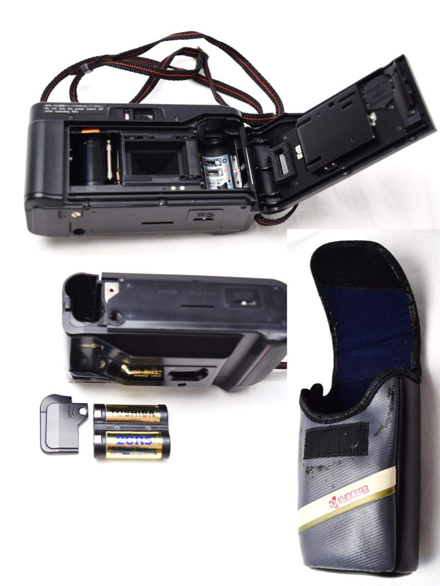 【送料無料】KYOCERA 京セラ Carl Zeiss tessar 3.5/35 フィルムカメラ ケース付き コレクション レトロ 中古 長期保管品 現状品 Carl Zeiss KYOCERA D カールツァイス かめら屋美品