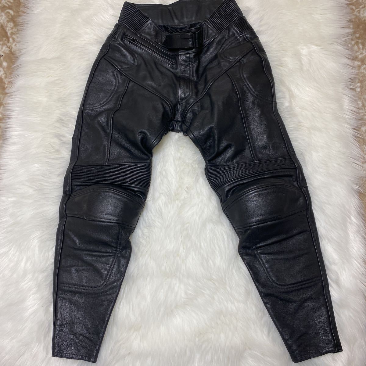 美品】NANKAI 南海 ライディングパンツ レザーパンツ カッコ良さ安全