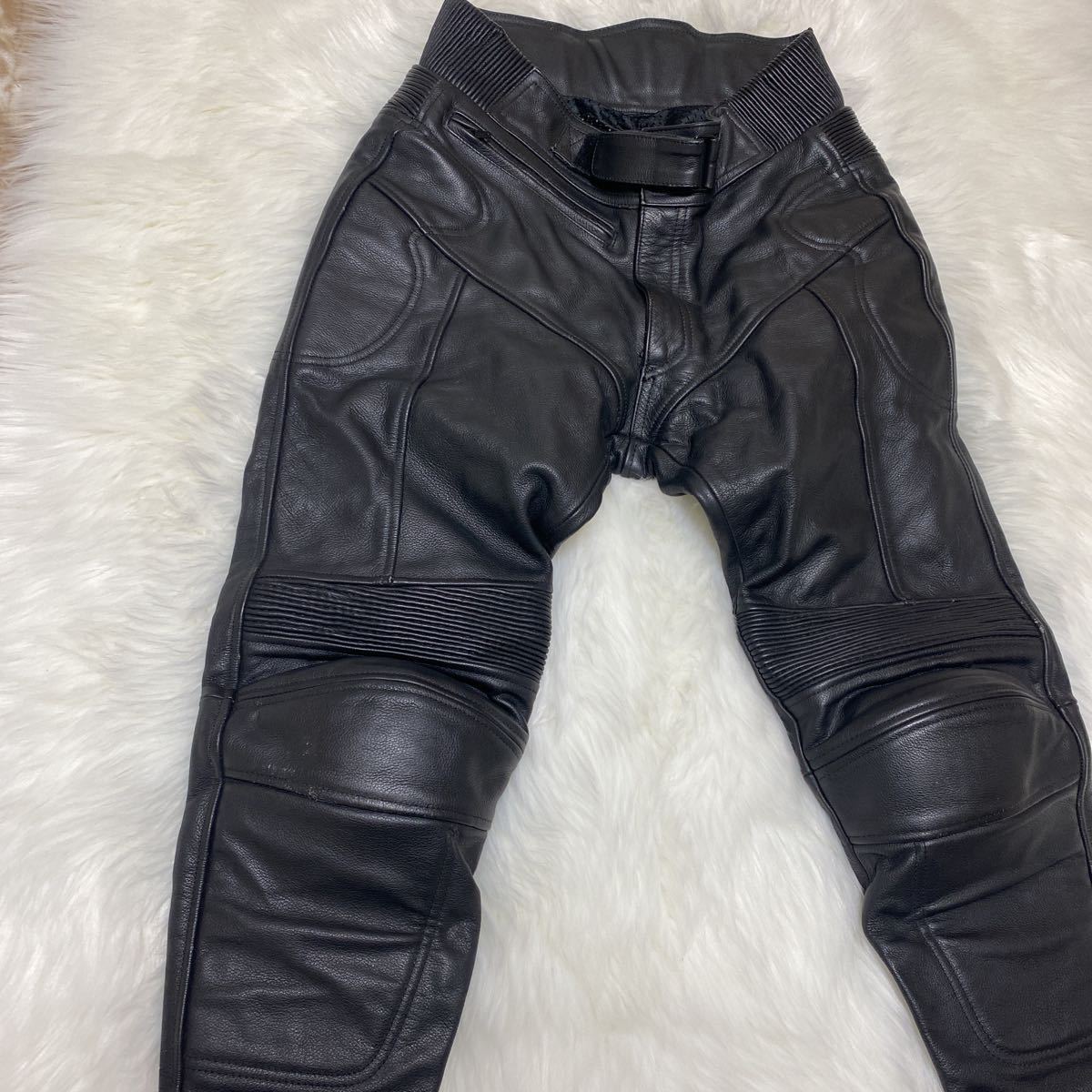 美品】NANKAI 南海 ライディングパンツ レザーパンツ カッコ良さ安全