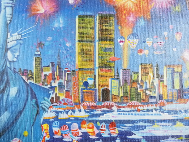 ◎ 自由の女神 米国風景 ニュウーヨーク/マンハッタン風景 F8号絵画