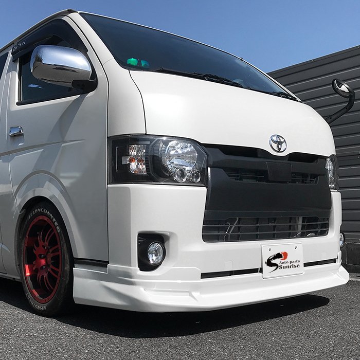 ハイエース 200系4型 フロントグリル パールホワイト トヨタ用 パーツ