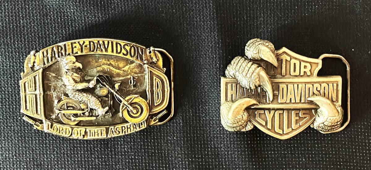 超激得，限定SALE ハーレーダビッドソン Harley-Davidson BARON社製 ベルト バックル 2個セット d(ハーレーダビッドソン)｜売買されたオークション情報、yahooの商品情報をアーカイブ公開 - オークファン ハーレーダビッドソン
