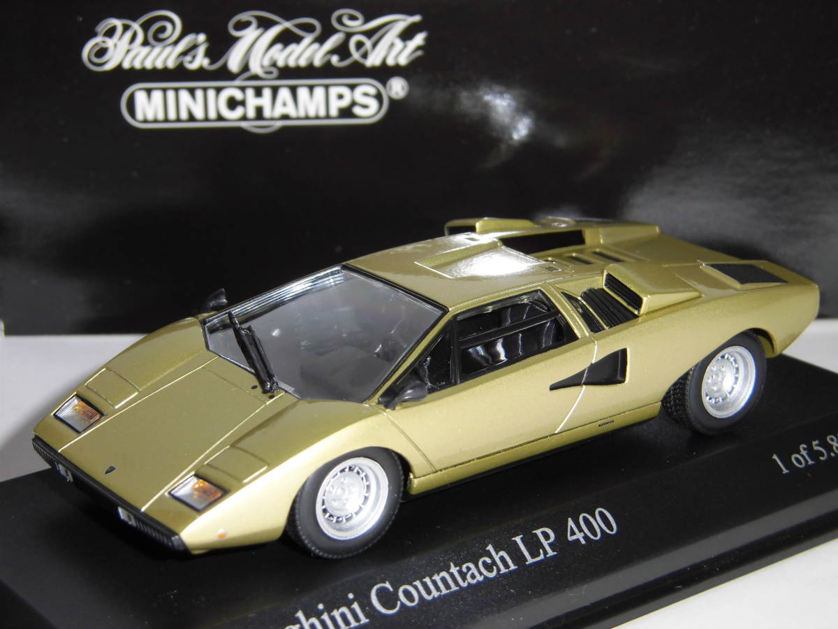 驚きの破格値，SALE S=1/43 PMA製 ランボルギーニ カウンタックLP400 ゴールド ：Lamborghini Countach LP400 Gold 絶版 品(乗用車)｜売買されたオークション情報、yahooの商品情報をアーカイブ公開 - オークファン 乗用車