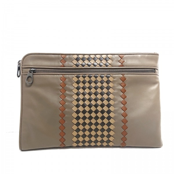 BOTTEGA VENETA ダークブラウン クラッチバッグ Bottega Veneta商品の