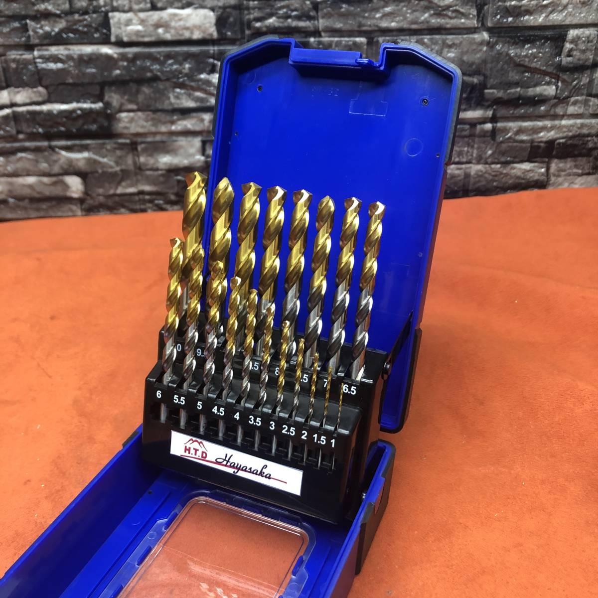 H.T.D HAYASAKA コバルトハイスチタンコートドリルセット1~10mm0.5mm刻みで19本セット！　未使用