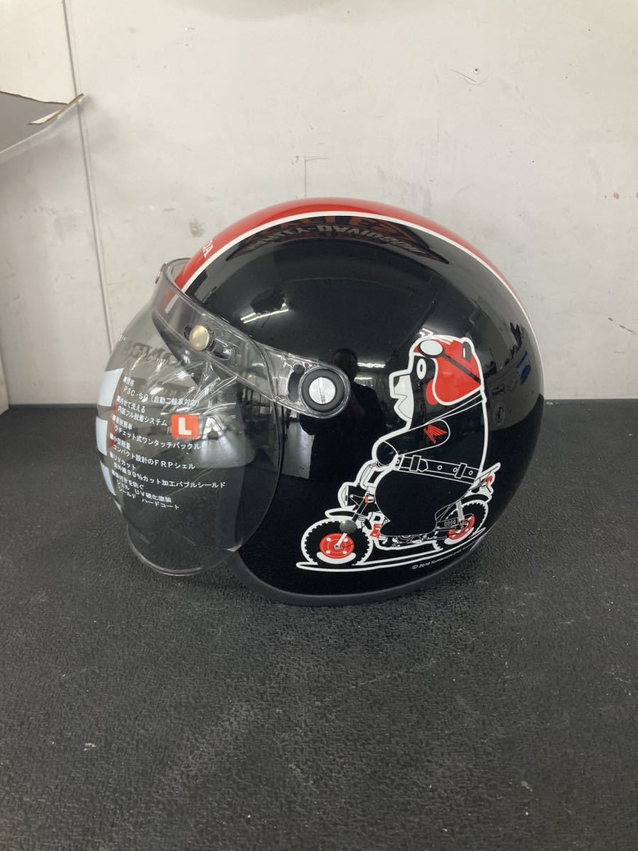 未使用 ホンダ×くまモン コラボ！バブルシールドジェットヘルメット L