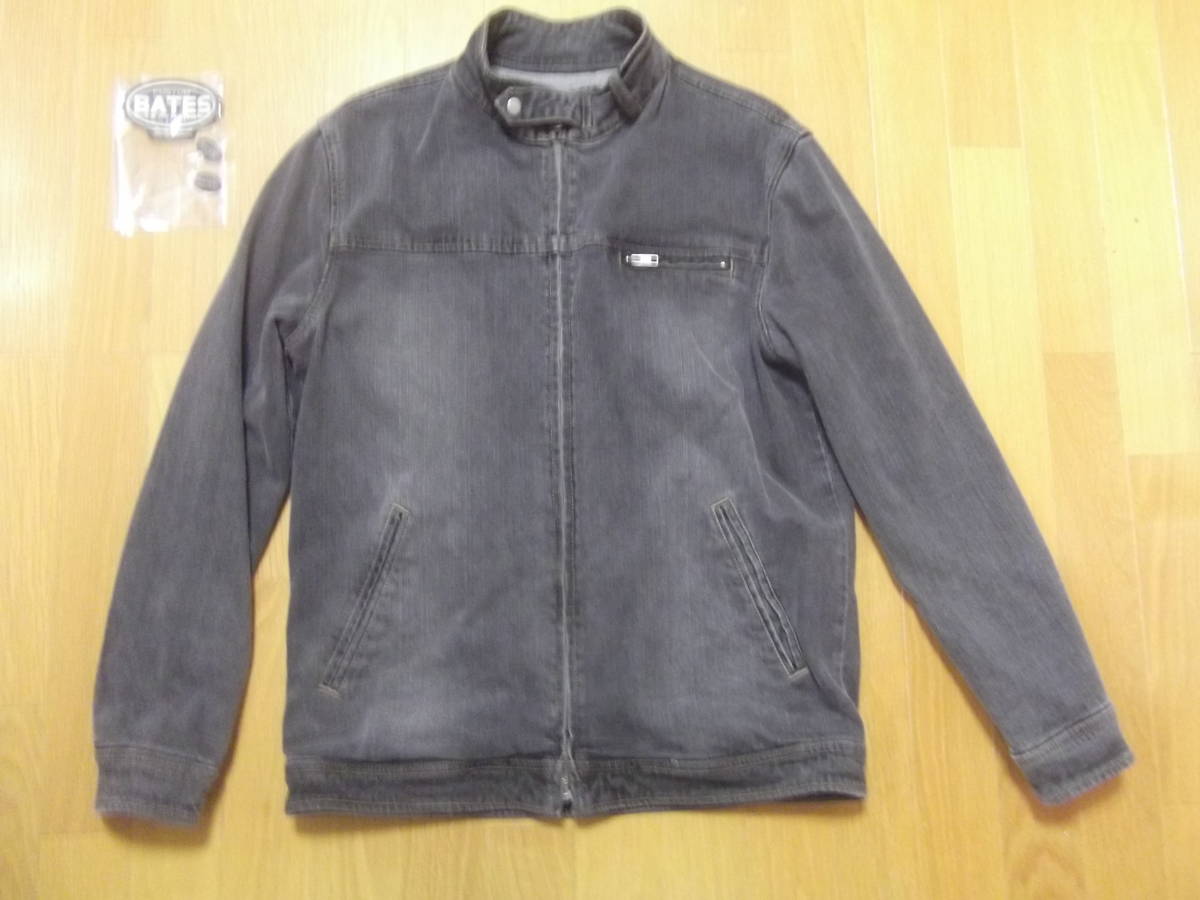BATES デニムライダースジャケット Mサイズ ベイツ バイク
