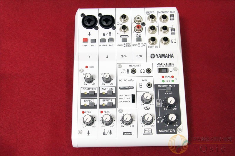 新品同様] YAMAHA AG06 インターネット配信に便利な6chミキサー [PI439