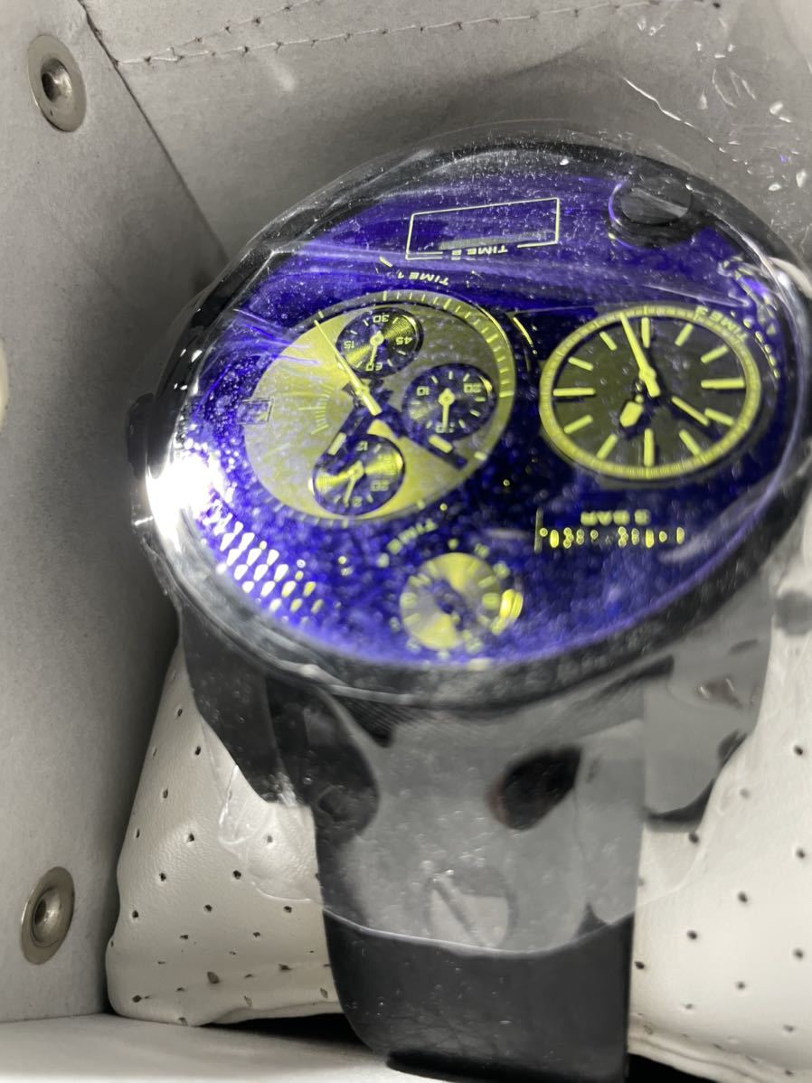 腕時計 メンズ腕時計 Dieselディーゼル ブルー 青 箱付き 革ベルト Solid Stainless Steel Water Resistant 3bar 110feet 男性用 売買されたオークション情報 Yahooの商品情報をアーカイブ公開 オークファン Aucfan Com