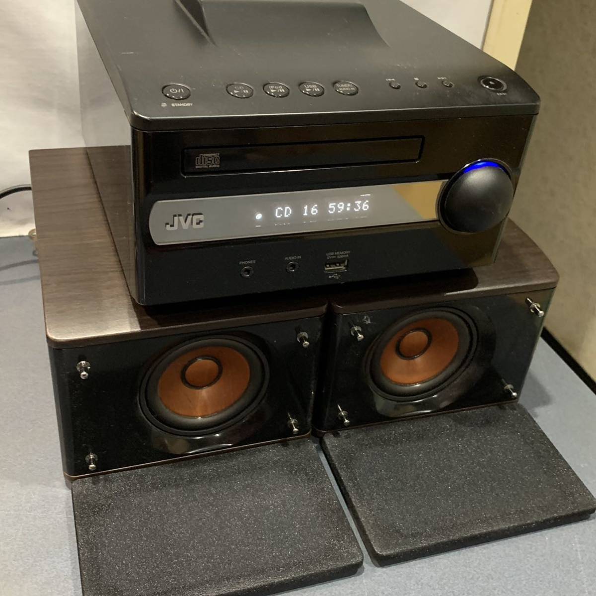 ☆Victor JVC ビクター☆ミニコンポ CDレシーバー/スピーカー CA-EXS1