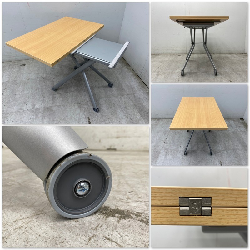 美品！昇降式テーブル T9948☆美品☆ドミタリア☆昇降テーブル 