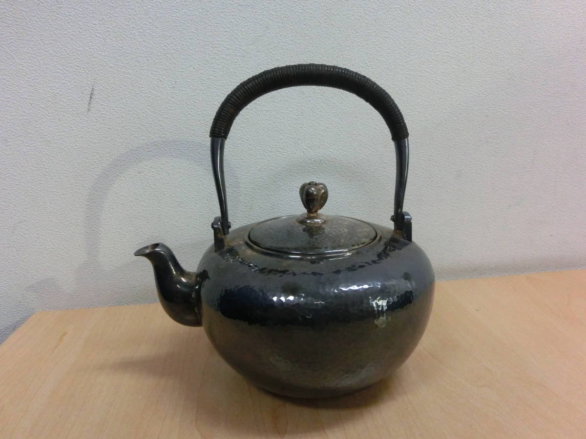 AM-48 純銀刻印 急須 銀瓶 茶道具 総重量約370g 銀瓶 価格.com -