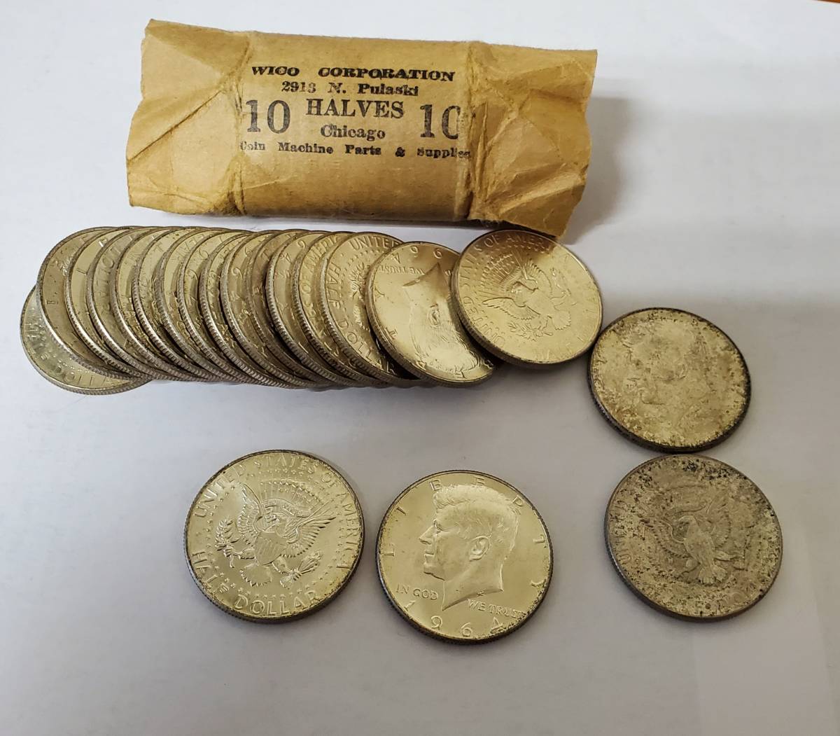 ケネディ 1964年 アメリカ 銀貨 ハーフダラー 50セント アメリカ銀貨