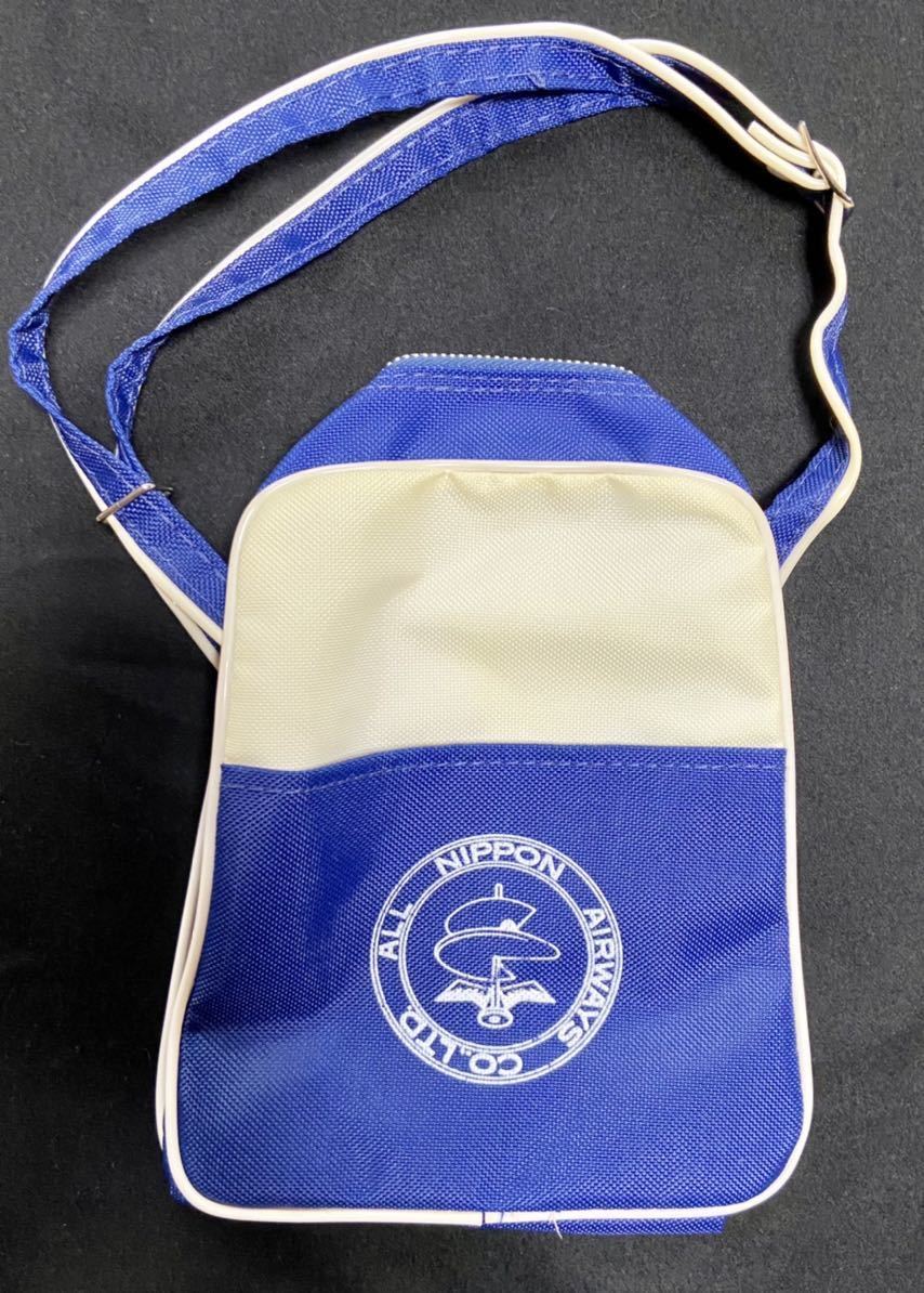 全日空 ANA 旧ロゴ 非売品 ショルダーバッグ ポシェット 昭和レトロ 