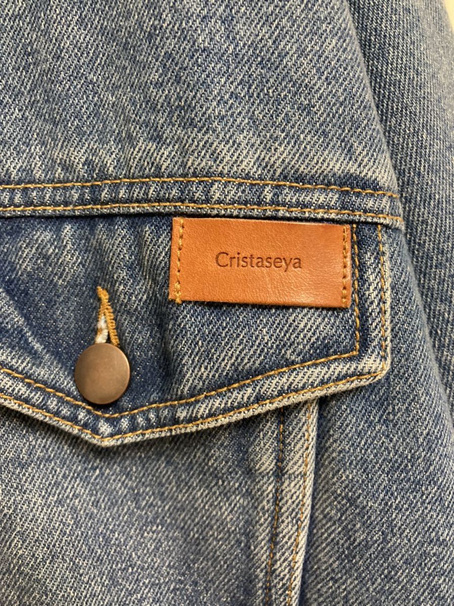 新品未使用 Cristaseya OVERSIZED BLEACHED DENIM JACKET size：M ♯13